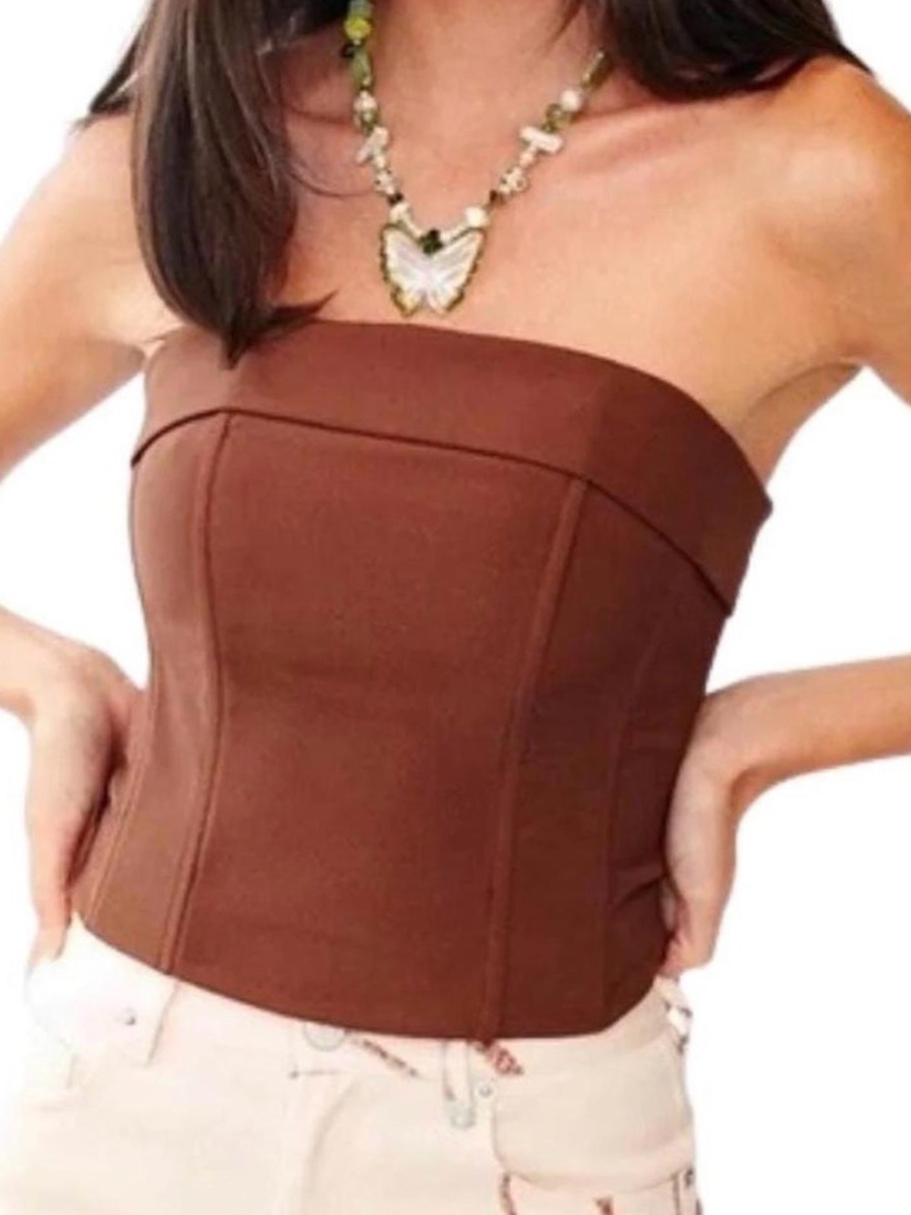 With Jéan Women's Brown Corset